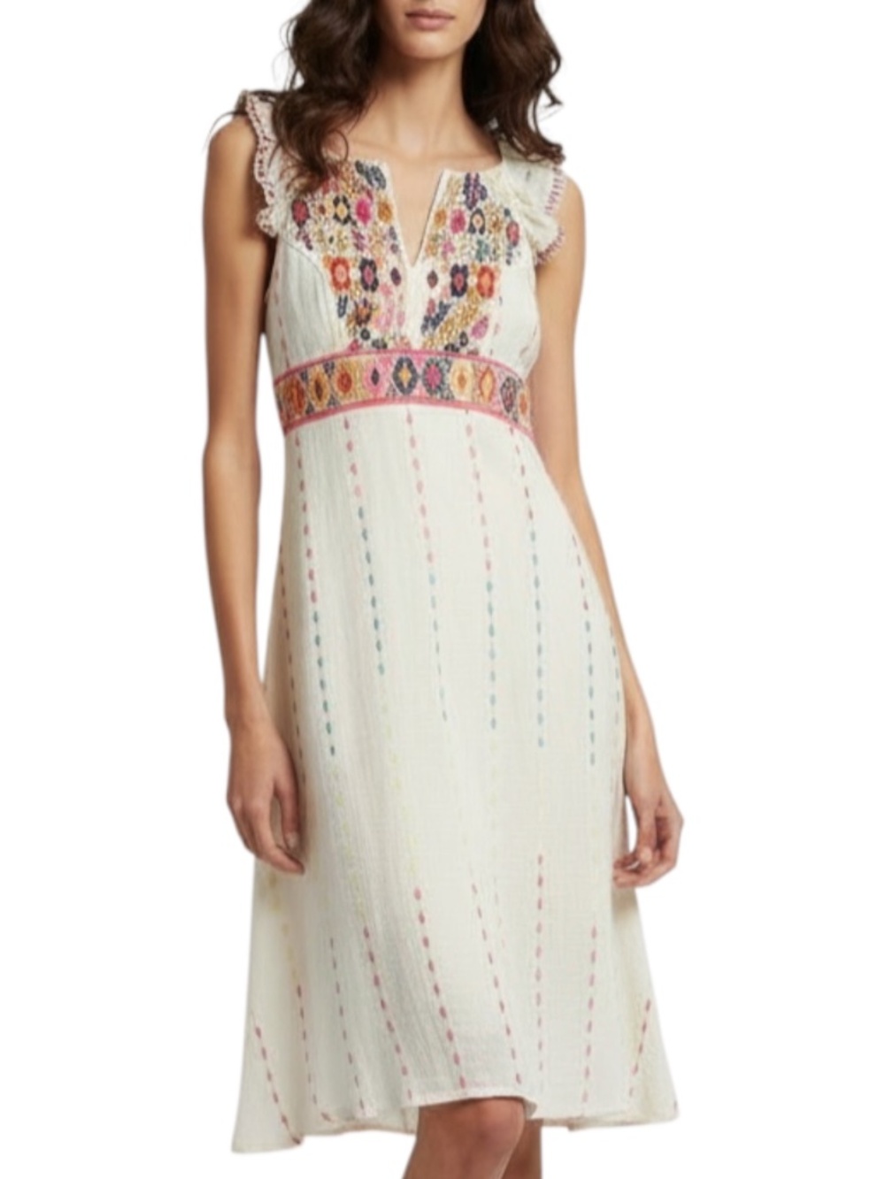 Altar'd State Multicolor Embroidered Dress